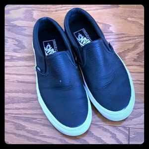Lack Leather Slip-On Vans
